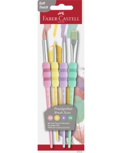 Set 4 pensule soft touch pastel FABER-CASTELL