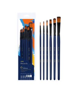 Set 6 pensule profesionale soft 3 vf rotund, 3 vf tesit 4, 6, 8 DELI