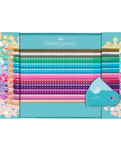 Set cadou 20 creioane Colorate sparkle + asc. sleeve FABER-CASTE