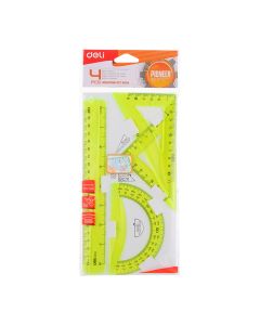 Set geometrie 4 piese Color eg00402 DELI