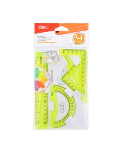 Set geometrie 4 piese Color eg00602 DELI