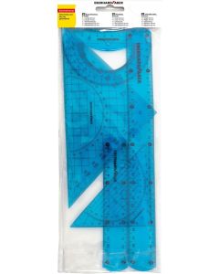 Set geometrie 5 piese flexibil Color EBERHARD FABER