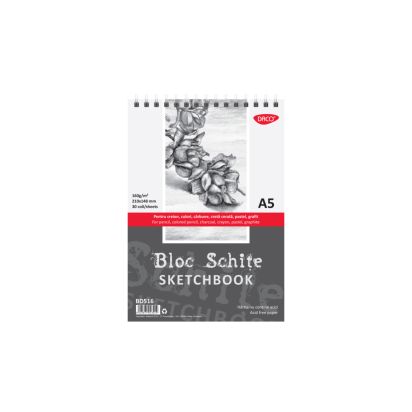 Bloc A5 schite 160 gr 30 file DACO - 1
