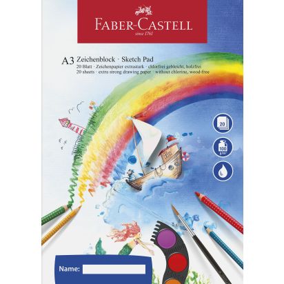 Bloc desen A3 20 file 100g/mp FABER-CASTELL - 1