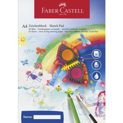 Bloc desen A4 20 file 100g/mp FABER-CASTELL - 1