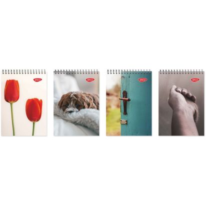 Bloc notes A5 spira L scurta 80 file, patratele DACO - 1