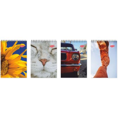 Bloc notes A6 spira L scurta 80 file, patratele DACO - 1