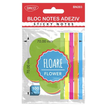 Bloc notes adeziv floare DACO - 1