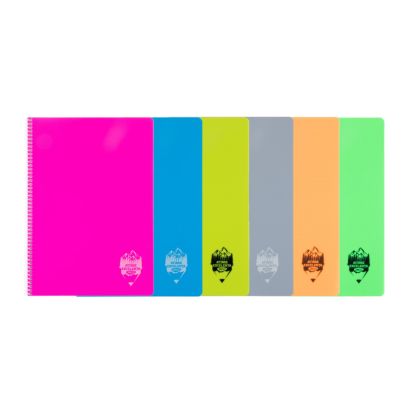 Caiet A4 144 file coperta plastic spira Romana DACO - 1