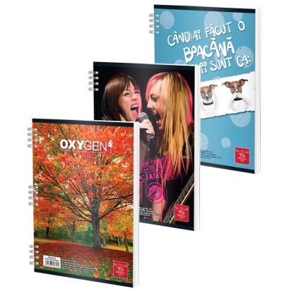 Caiet spira A5 80 file dictando Color PIGNA - 1