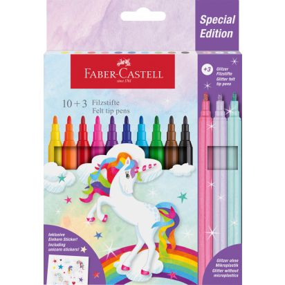 Carioca 10+3 culori Unicorni FABER-CASTELL - 1