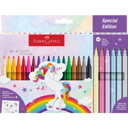 Carioca 18+6 culori Unicorni FABER-CASTELL - 1