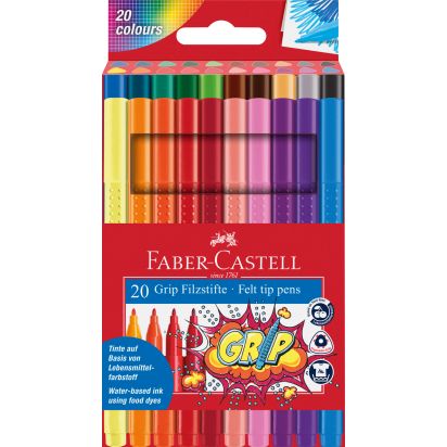 Carioca 20 culori grip FABER-CASTELL - 1