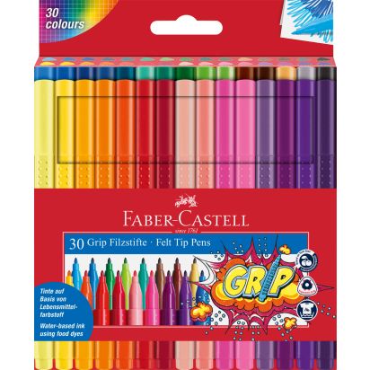 Carioca 30 culori grip FABER-CASTELL - 1