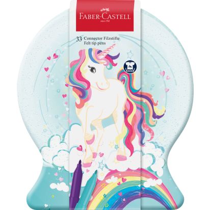 Carioca 33 culori Unicorni 2023 Conector FABER-CASTELL - 1