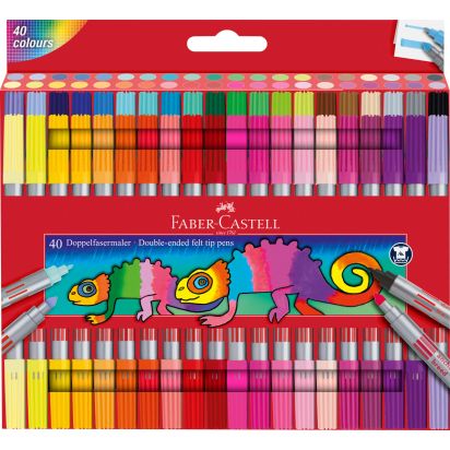 Carioca 40 culori 2 capete FABER-CASTELL - 1