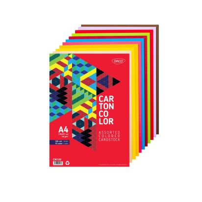 Carton color A4 120 g/mp 10 culori Set 100 DACO - 1