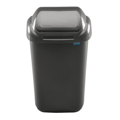 Cos gunoi cap batant Standard negru, PLAFOR, 30l - 1
