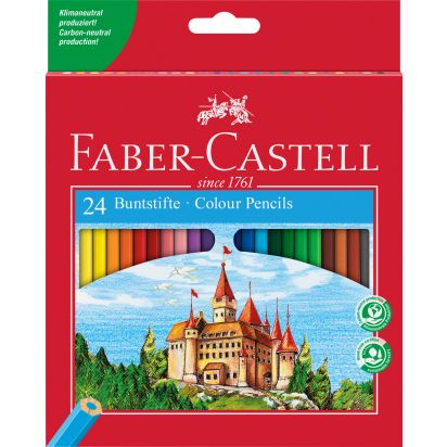 Creioane Colorate 24 culori FABER-CASTELL - 1
