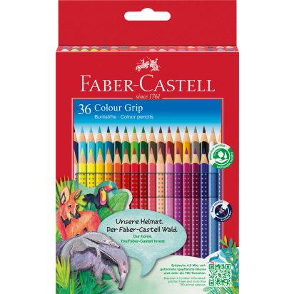 Creioane Colorate 36 culori grip 2001 FABER-CASTELL - 1