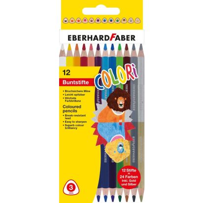 Creioane Colorate biColore 12*2 EBERHARD FABER - 1