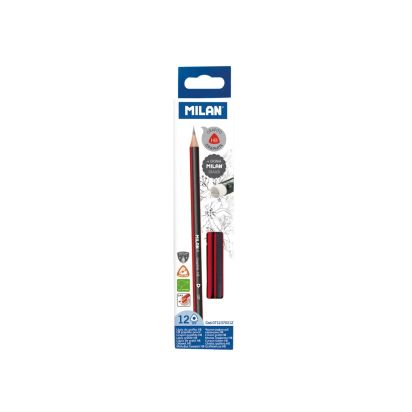 Creion grafit cu radiera triunghiular HB MILAN - 1