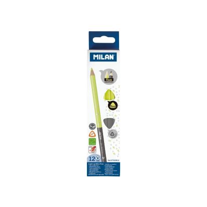 Creion grafit/evidentiator Bicolor HB MILAN - 1