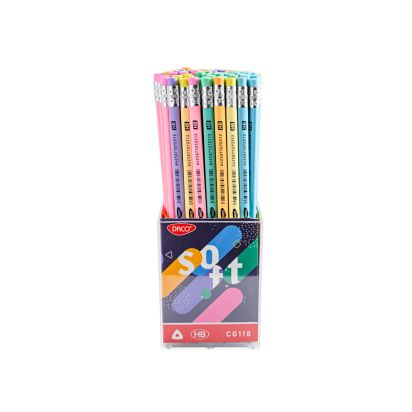 Creion negru cu radiera SOFT DACO - 1