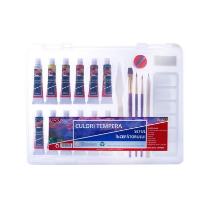 Culori tempera 12 ml setul incepatorului DACO - 1