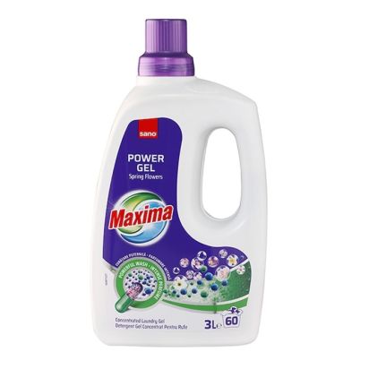 Detergent automat rufe, power gel, Spring Flowers, 60 spalari, SANO, 3l - 1