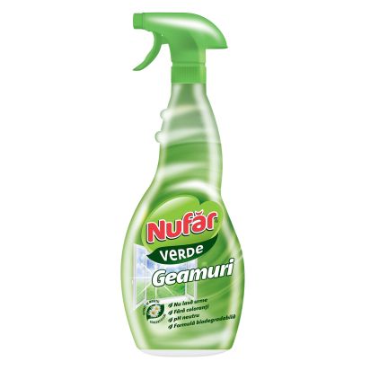 Detergent geamuri si suprafete din sticla, NUFAR Verde, 500ml - 1