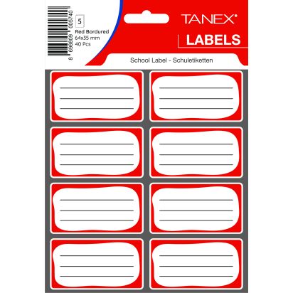 Etichete scolare 40/set TANEX - 1