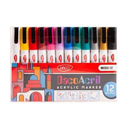 Marker acrilic set 12 DACO - 1