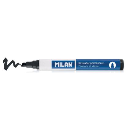 Marker permanent varf tesit Negru MILAN - 1