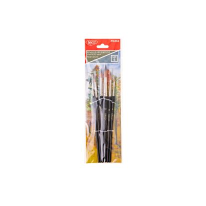 Pensule par sintetic varf rotund set 6 DACO - 1