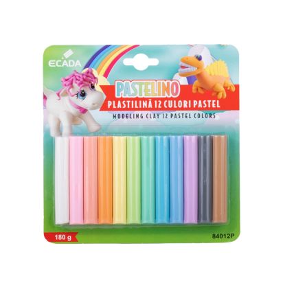 Plastilina 12x15 g Pastel ECADA - 1