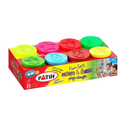 Plastilina usoara basic + neon 8x50 g FATIH - 1