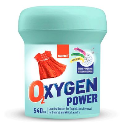 Pudra indepartare pete, rufe albe sau color, Oxygen Power, SANO, 540gr - 1