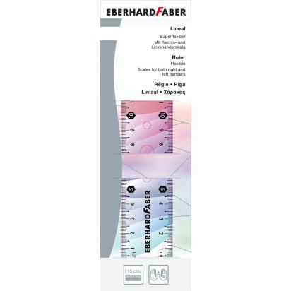 Rigla 15cm flexibila Rainbow EBERHARD FABER - 1
