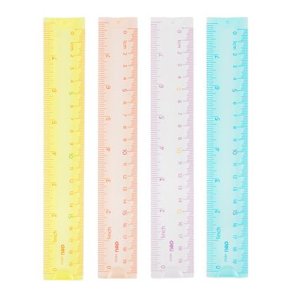 Rigla 20cm multiColora flexibila DELI - 1