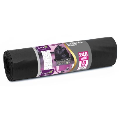 Saci menajeri ultrarezistenti 240l LDPE, LUXIA, 10 buc/rola - 2