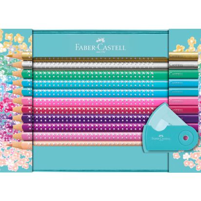 Set cadou 20 creioane Colorate sparkle + asc. sleeve FABER-CASTE - 1