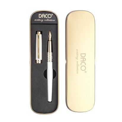 Stilou metalic Folclor Alb DACO - 1