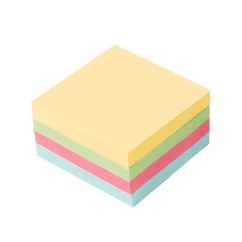 Notite adezive 75x75, 4 culori, pal, 100 file, Shine A
