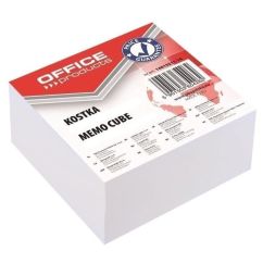 Rezerva cub hartie alb OFFICE Products, 400 file, 85x85x40 mm, lipit si infoliat