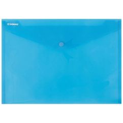 Mapa plastic DONAU cu capsa, A4 (330 x235 mm), 180 microni, albastru