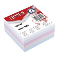 Rezerva cub hartie color OFFICE Products, 400 file, 85 x 85 x 40 mm, lipit si infoliat