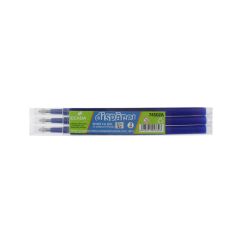 Rezerva pix gel ECADA Disparel 3, 0.7 mm, albastru, 3 bucati/set