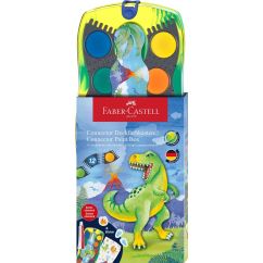 Acuarele 12 culori Conector Dinozauri 2025 FABER-CASTELL