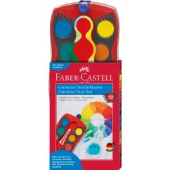 Acuarele 12 culori Conector rosu 2022 FABER-CASTELL